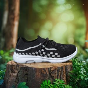 SS-118 Black Men's Walking Shoes